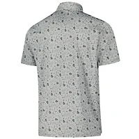 Polo Relentless Antigua gris chiné pour homme des Chicago Bears
