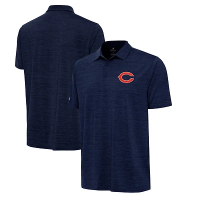 Polo Antigua Heather bleu marine pour homme, motif Chicago Bears