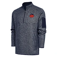 Veste à enfiler zippée quart de tour pour homme, bleu marine chiné, logo rétro des Chicago Bears, collection Fortune