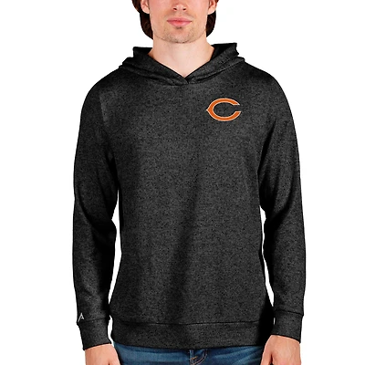 Sweat à capuche noir chiné Antigua pour homme des Chicago Bears Absolute