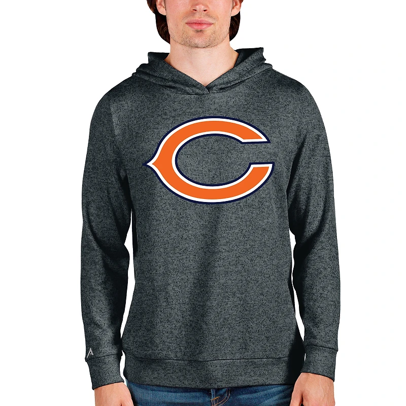 Sweat à capuche Team Absolute pour homme, couleur charbon chiné, des Chicago Bears