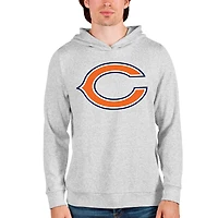 Sweat à capuche gris chiné Antigua pour homme des Chicago Bears Team Absolute