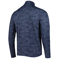 Men's Antigua Navy Chicago Bears Brigade Quarter-Zip Sweatshirt