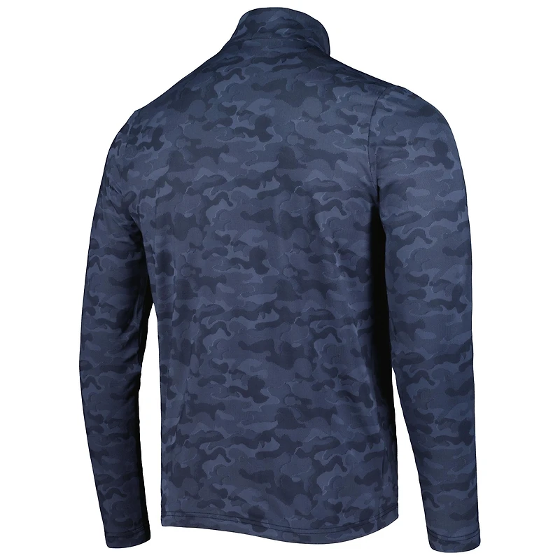 Sweat-shirt à col zippé Antigua Navy Chicago Bears Brigade pour homme
