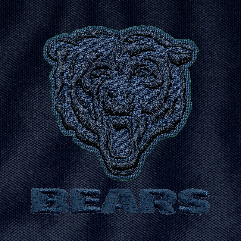 Polo bleu marine Antigua pour homme, logo ton sur des Chicago Bears, grande taille