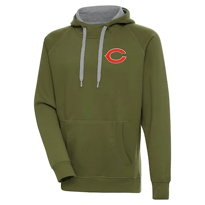 Sweat à capuche Victory pour homme, couleur olive, des Chicago Bears, Antigua