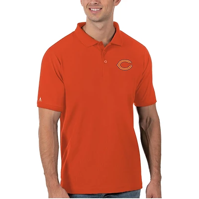 Polo piqué Legacy Orange des Chicago Bears pour homme