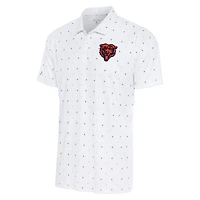 Polo Antigua blanc/bleu marine pour homme, 19e trou, Chicago Bears