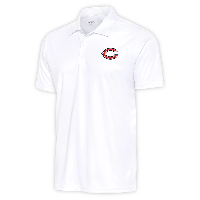 Polo Apex blanc Antigua pour homme des Chicago Bears
