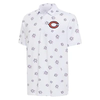Men's Antigua White Chicago Bears Fireworks Polo