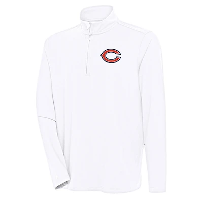 Pull-over blanc à fermeture éclair quart de tour Hunk des Chicago Bears pour homme