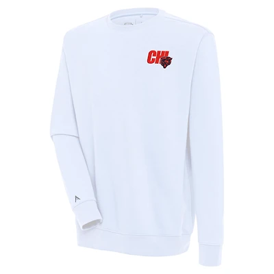 Men's Antigua  White Chicago Bears Victory Pullover Sweatshirt