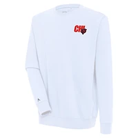 Men's Antigua  White Chicago Bears Victory Pullover Sweatshirt