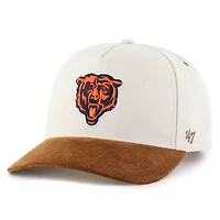 Casquette Carhartt x '47 Chicago Bears pour homme, coloris naturel/marron, modèle Relaxed Hitch ajustable.