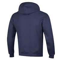 Men's Champion Navy Chicago Bears Powerblend Arch over Logo Hoodie