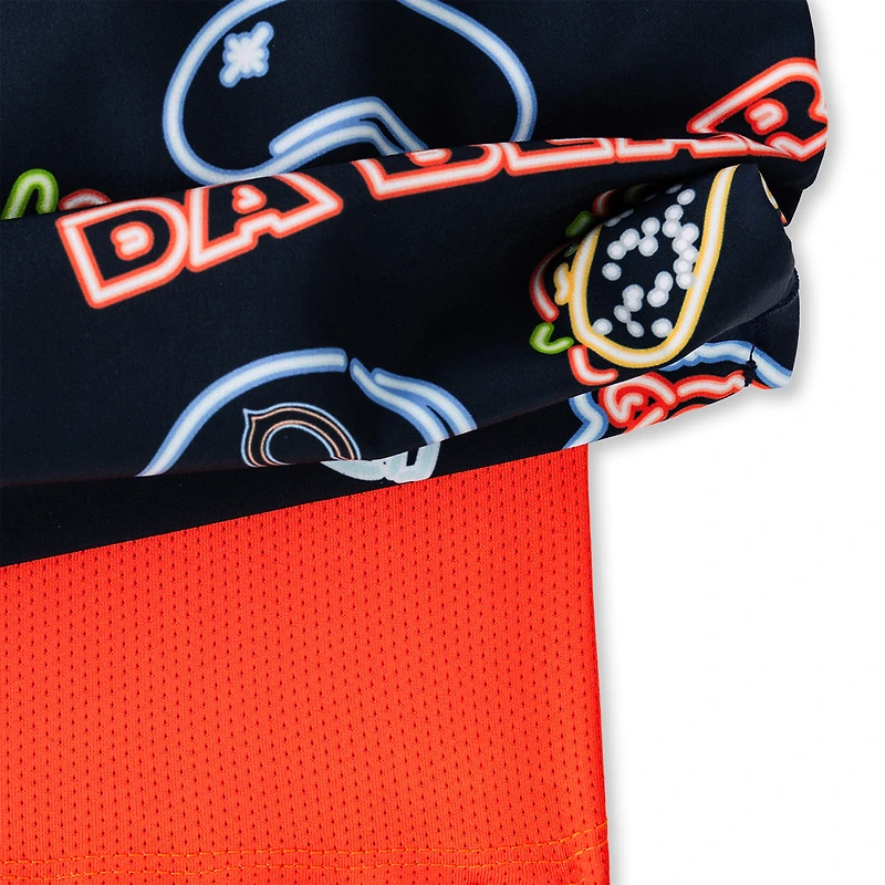 Maillot de bain classique doublé bleu marine Chubbies Chicago Bears The Neon 5,5 pouces pour homme