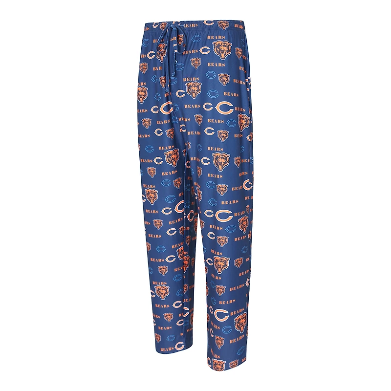 Pantalon Concepts Sport bleu marine à imprimé mosaïque des Chicago Bears pour homme