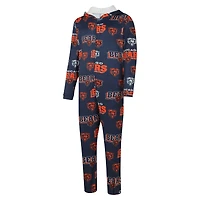Costume Union entièrement zippé en micropolaire Concepts Sport pour hommes, bleu marine, Chicago Bears Roadway