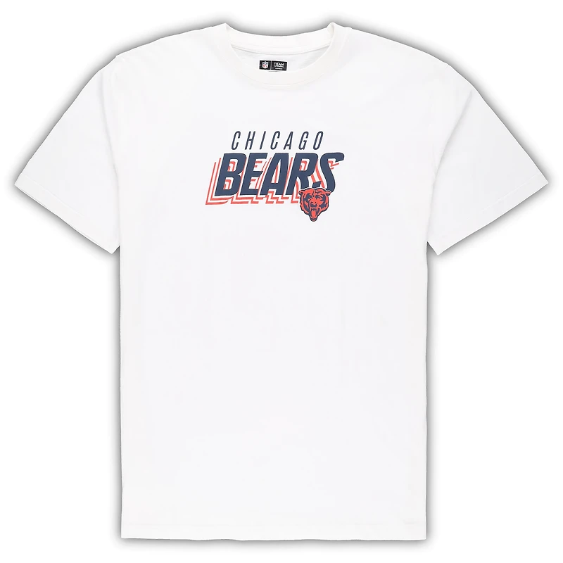 Ensemble t-shirt et short Chicago Bears Big & Tall Concepts Sport pour homme, blanc/anthracite
