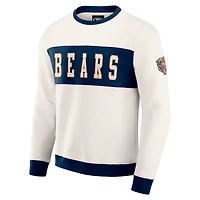 Sweat-shirt ras du cou colorblock crème des Chicago Bears pour homme, collection Darius Rucker par Fanatics