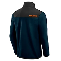 Veste polaire entièrement zippée à blocs de couleurs bleu marine pour homme la collection Darius Rucker Fanatics Chicago Bears