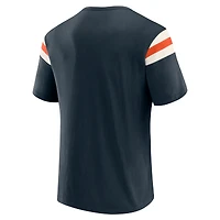 Men's Darius Rucker Collection by Fanatics  Navy Chicago Bears Football Stripe Sleeve T-Shirt