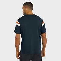 Men's Darius Rucker Collection by Fanatics  Navy Chicago Bears Football Stripe Sleeve T-Shirt