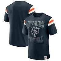 Men's Darius Rucker Collection by Fanatics  Navy Chicago Bears Football Stripe Sleeve T-Shirt