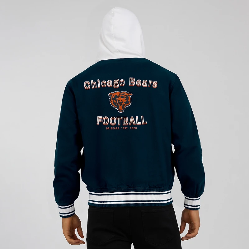 Men's Darius Rucker Collection by Fanatics Navy Chicago Bears Full-Snap Hoodie Jacket