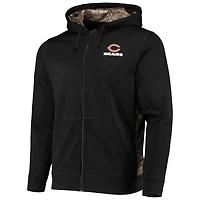 Men's Dunbrooke Black/Realtree Camo Chicago Bears Decoy Tech Fleece Full-Zip Hoodie