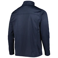 Men's Dunbrooke Heather Navy Chicago Bears Freestyle Coated Tech Fleece Full-Zip Jacket