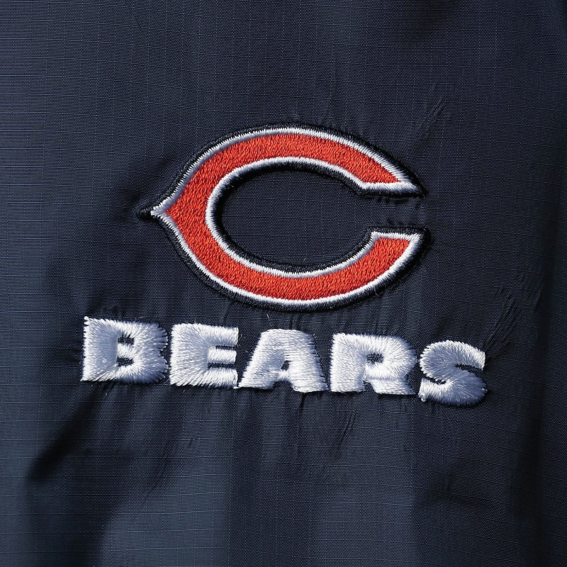 Men's Dunbrooke Navy Chicago Bears Circle Sportsman Waterproof Packable Lightweight Full-Zip Jacket