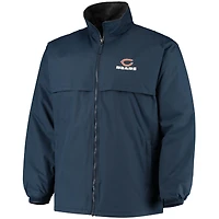 Men's Dunbrooke Navy Chicago Bears Triumph Fleece Full-Zip Jacket