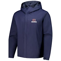 Veste à capuche zippée et imperméable Dunbrooke Navy Chicago Bears Tropic pour homme