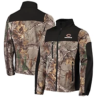 Veste softshell zippée intégrale Dunbrooke Realtree Camo/Noir Chicago Bears Circle Hunter pour homme