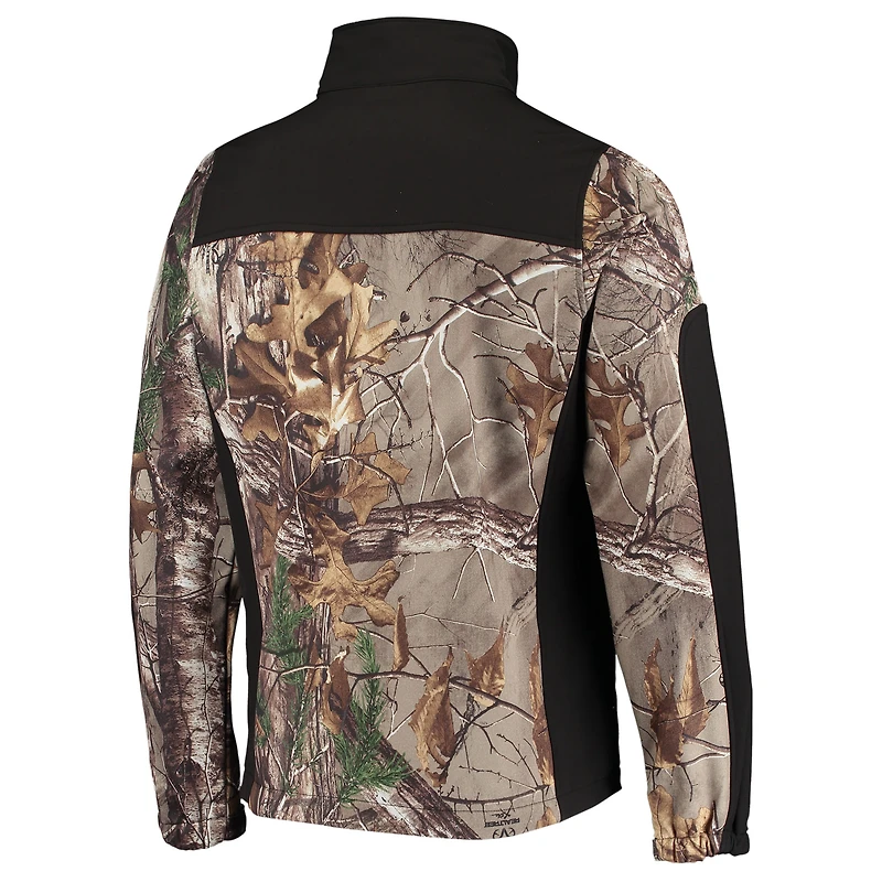Men's Dunbrooke Realtree Camo/Black Chicago Bears Circle Hunter Softshell Full-Zip Jacket