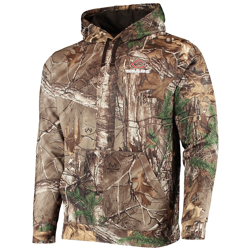 Men's Dunbrooke Realtree Camo Chicago Bears Circle Champion Tech Fleece Pullover Hoodie