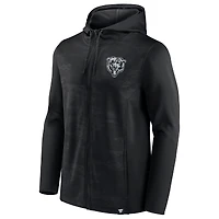 Sweat à capuche entièrement zippé Fanatics pour hommes, Chicago Bears Ball Carrier