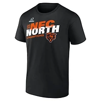 Men's Fanatics Black Chicago Bears Big & Tall 2025 NFC North Division Champions Conquer T-Shirt
