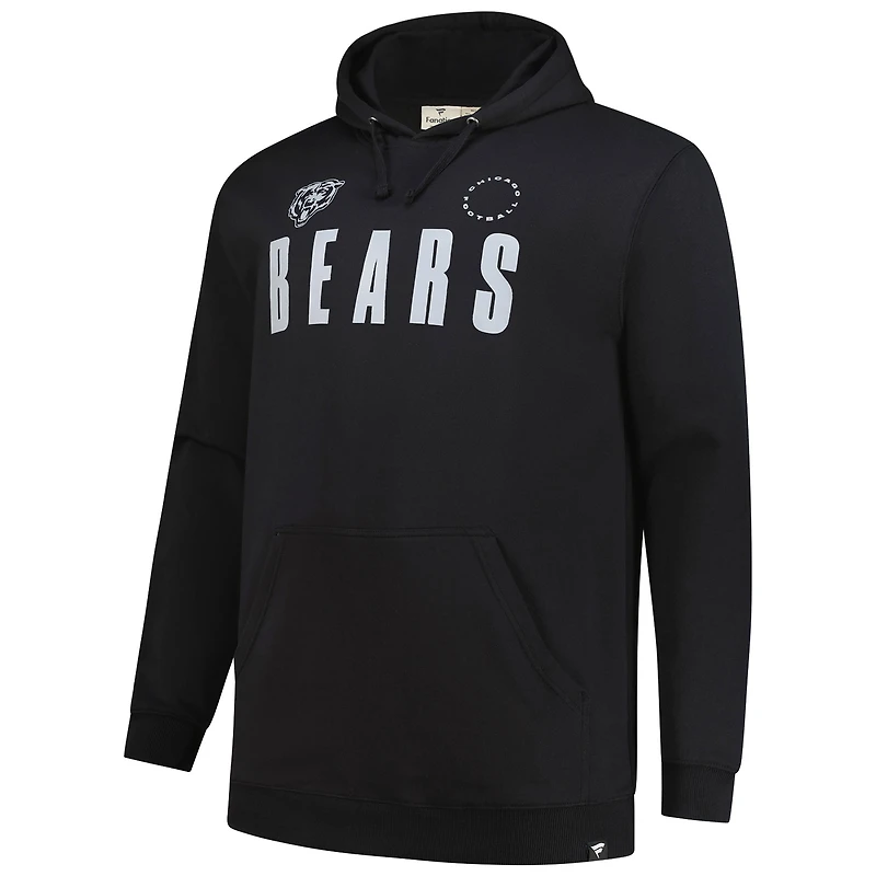 Men's Fanatics Black Chicago Bears Big & Tall Chip Shot Hoodie