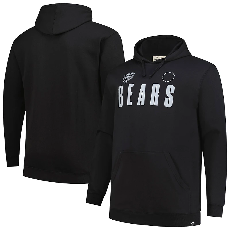 Men's Fanatics Black Chicago Bears Big & Tall Chip Shot Hoodie