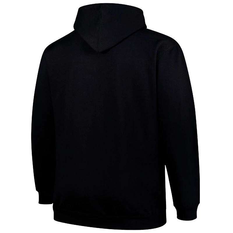 Men's Fanatics Black Chicago Bears Big & Tall Pop Pullover Hoodie