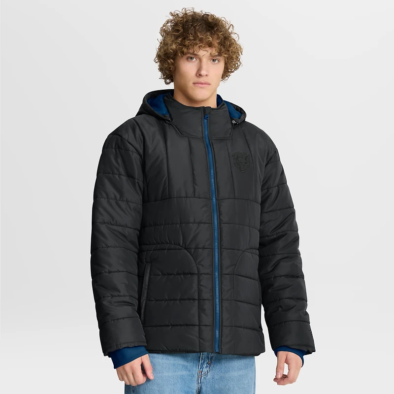 Men's Fanatics Black Chicago Bears Full-Zip Hooded Jacket