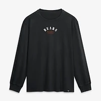Men's Fanatics Black Chicago Bears Fullback Drive Relaxed Fit Long Sleeve T-Shirt