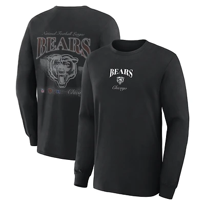 Men's Fanatics Black Chicago Bears Midnight Falls Long Sleeve T-Shirt