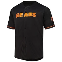 Maillot à boutons complets Pop Chicago Bears noir Fanatics pour homme