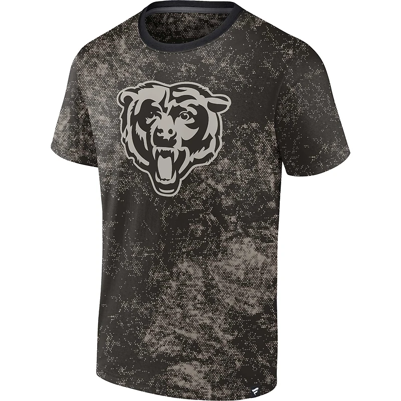 T-shirt Fanatics Shadow noir des Chicago Bears pour homme