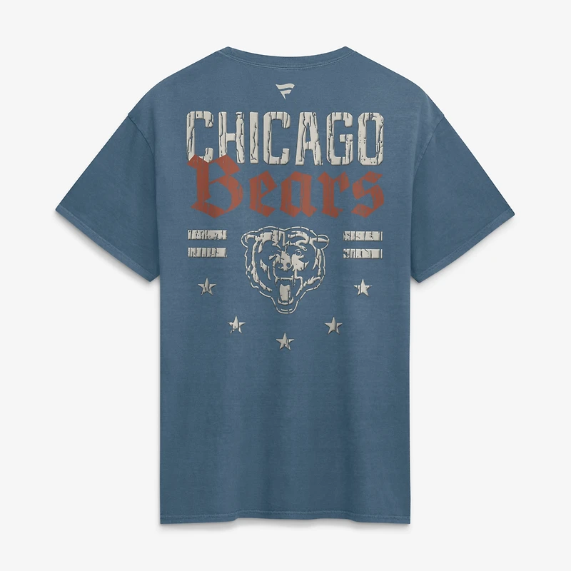 Men's Fanatics  Blue Chicago Bears Washed Americana T-Shirt
