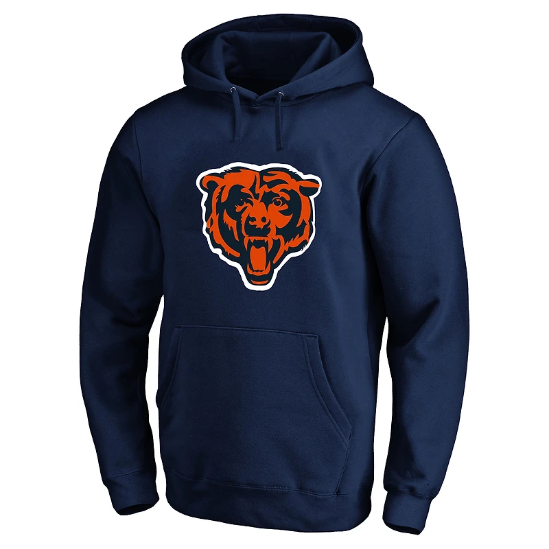 Men's Fanatics Caleb Williams Navy Chicago Bears Big & Tall Name Number Fleece Hoodie