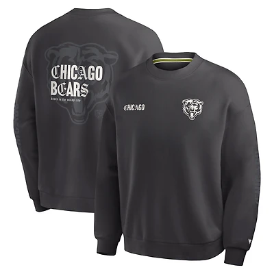 Sweat-shirt oversize Fanatics pour homme, couleur anthracite, Chicago Bears, multicolore